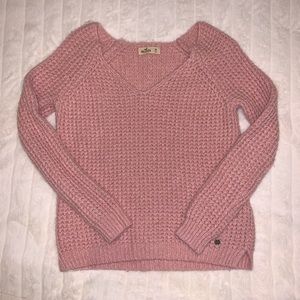 Hollister Neutral Pink Knit Sweater